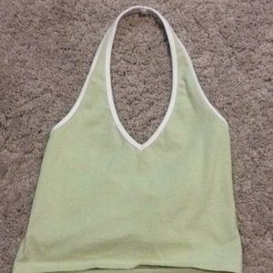 light green halter top!